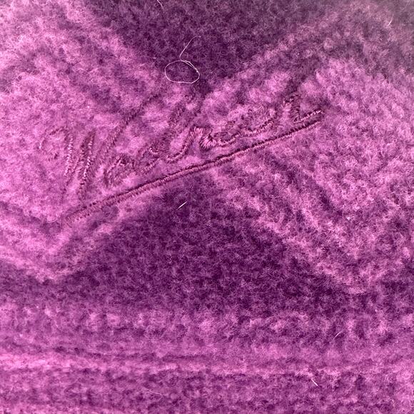 Woolrich Fleece Vest Womens Large Purple Southwestern Pockets Heritage Cabincore - Picture 3 of 6